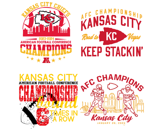Kansas City Football AFC Champions 2023 Png