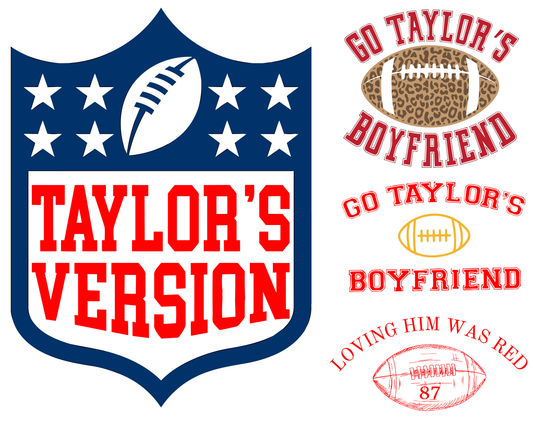 Taylor's Version Football PNG