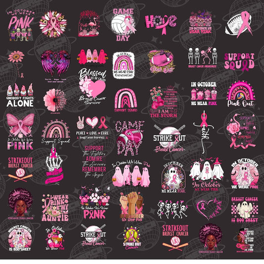 50 Designs Breast Cancer PNG Bundle