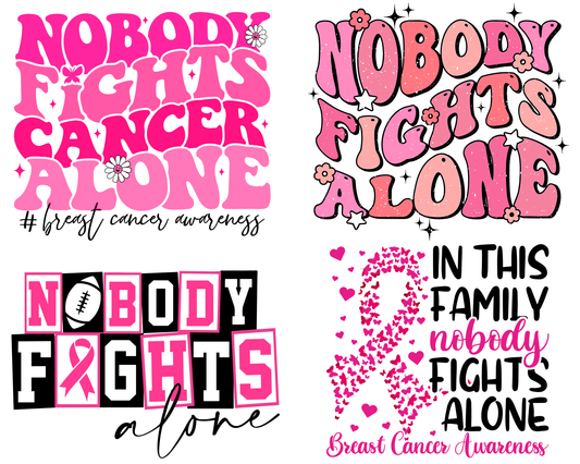 Nobody fights alone Cancer png