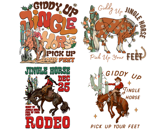 Giddy Up Jingle Horse Pick Up Your Feet Cactus Png