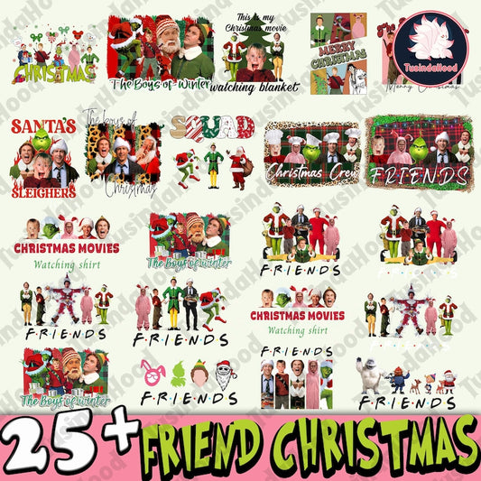 25+ Christmas Friend Png Bundle