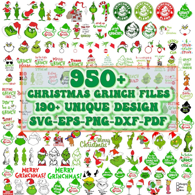 950+ Files The Grinch Bundle