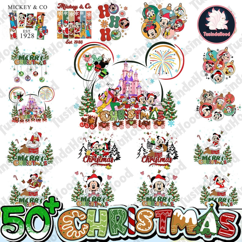 50+ Christmas Mouse And Friends PNG