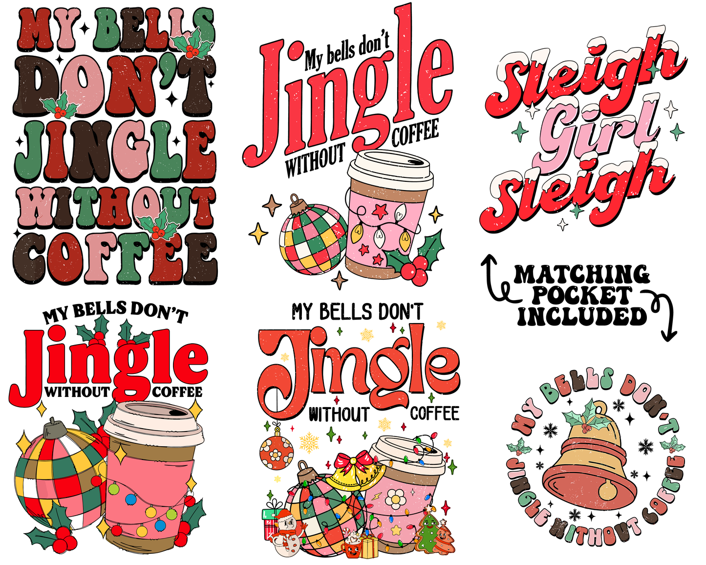 My Bells Dont Jingle without coffee PNG