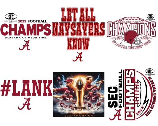Alabama 2023 SEC Championship Png