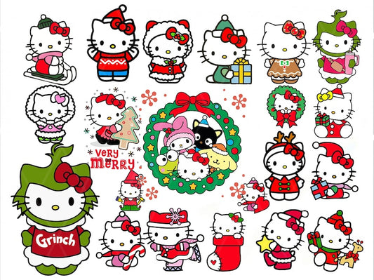 Huge Bundle Christmas Kitty Svg