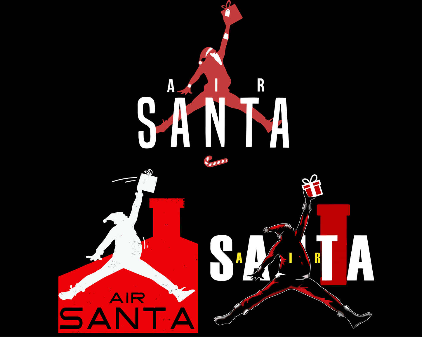 Air Santa Christmas PNG