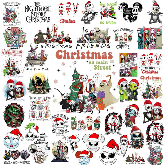 50 Christmas Nightmare PNG Bundle