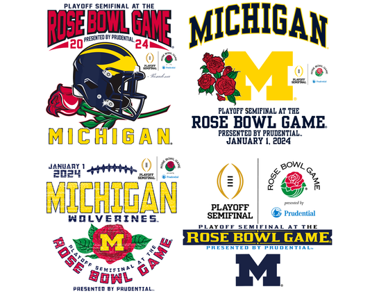 Michigan Wolverines Rose Bowl 2024 Png