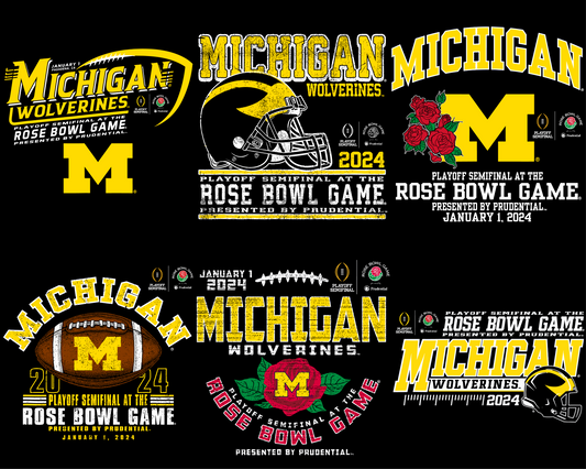 Michigan Wolverines Rose Bowl 2024 Png
