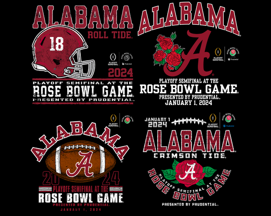 Alabama Crimson Tide Rose Bowl 2024 Png