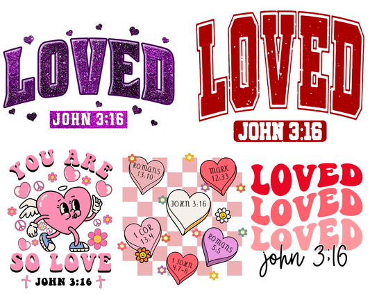 Loved John 3:16 PNG