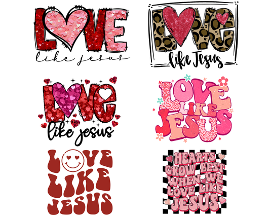 Love like jesus Valentine png