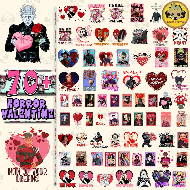70+ Horror Valentine Png Bundle