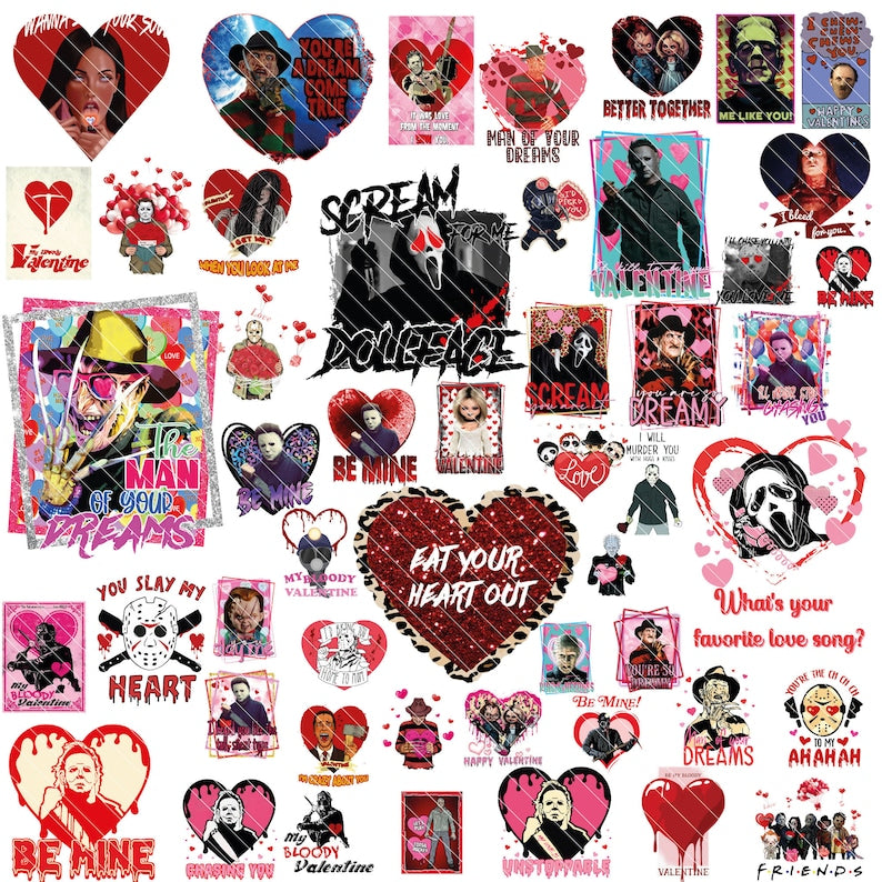 50+ Horror Valentine Png Bundle