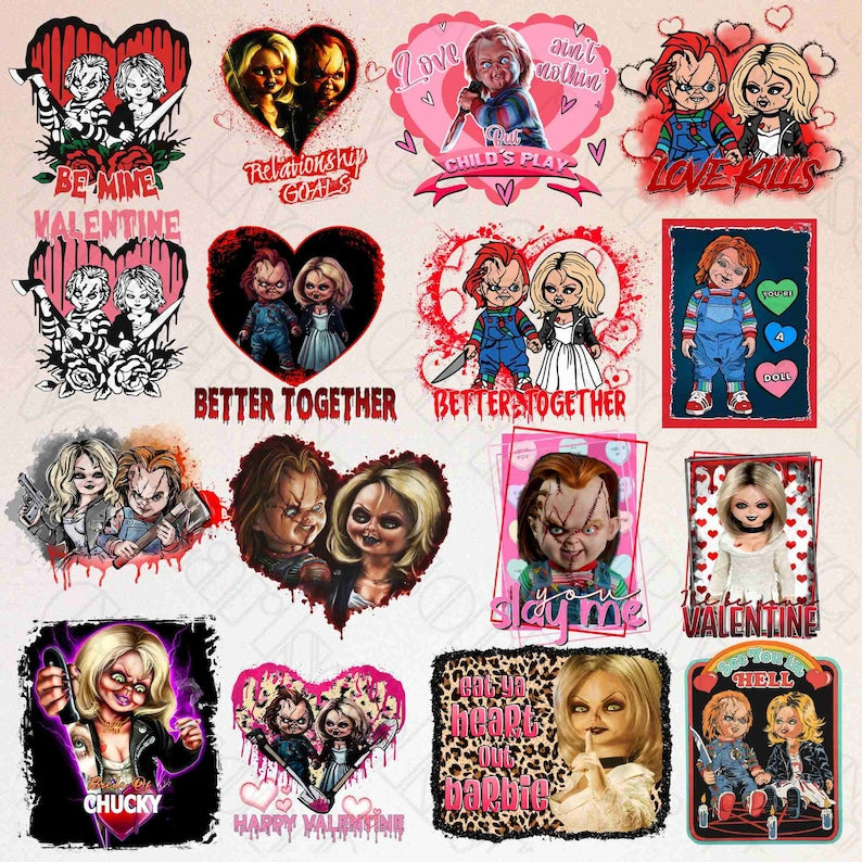 Horror Valentine Png Bundle 130+ Designs