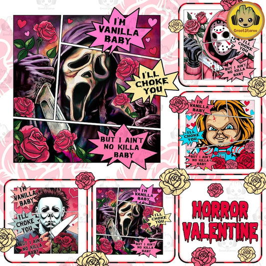 Valentine Horror Killers Png Bundle