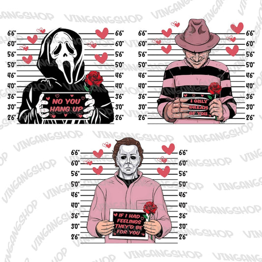 Horror Valentine Png Bundle