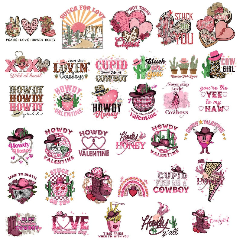 Western Valentine Png Bundle