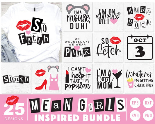 Mean Girls Inspired SVG Bundle