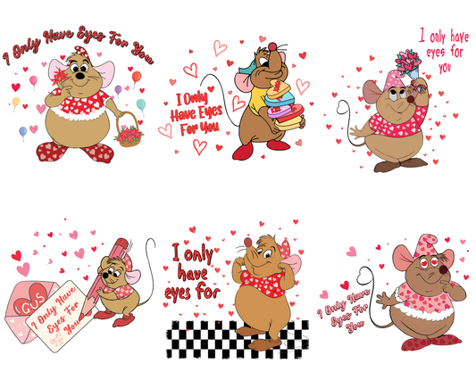 Heart Eyes On You Valentine Gus Mouse Png