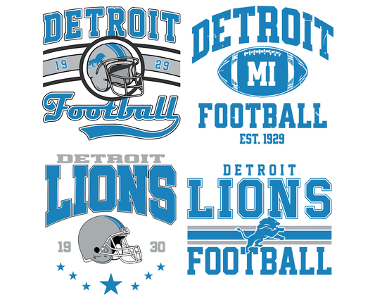 Detroit Football PNG Lion