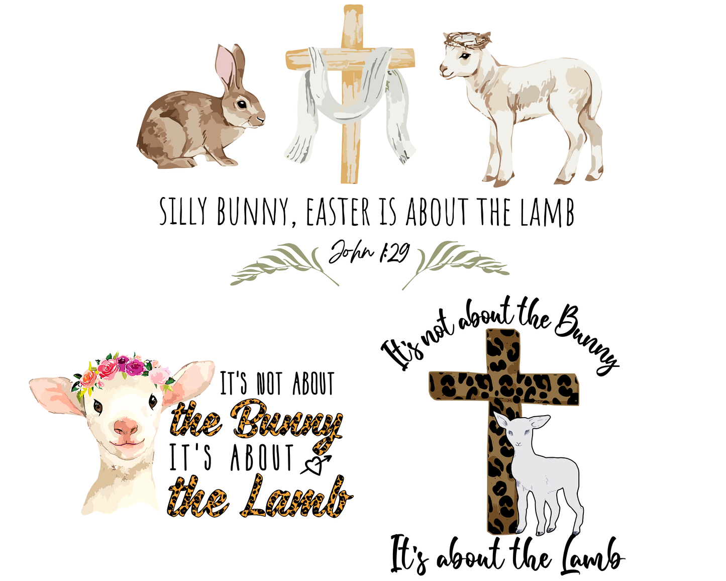 Silly Bunny Easter Is About the Lamb PNG