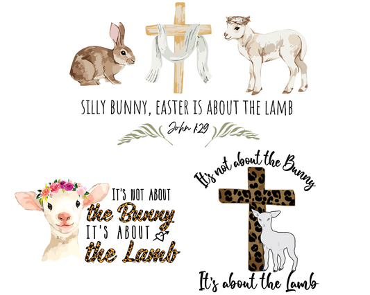 Silly Bunny Easter Is About the Lamb PNG