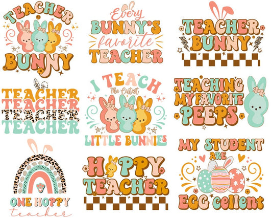 Teacher easter svg png