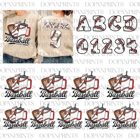 Baseball Mama Png Bundle