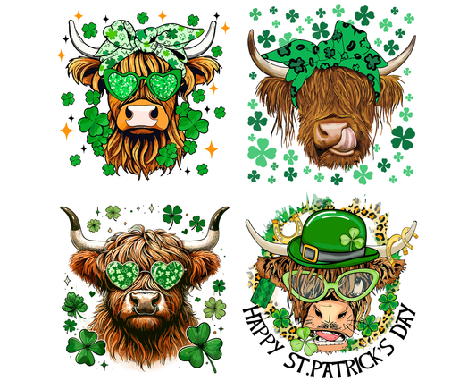 St Patrick's Day Highland Cow Bundle