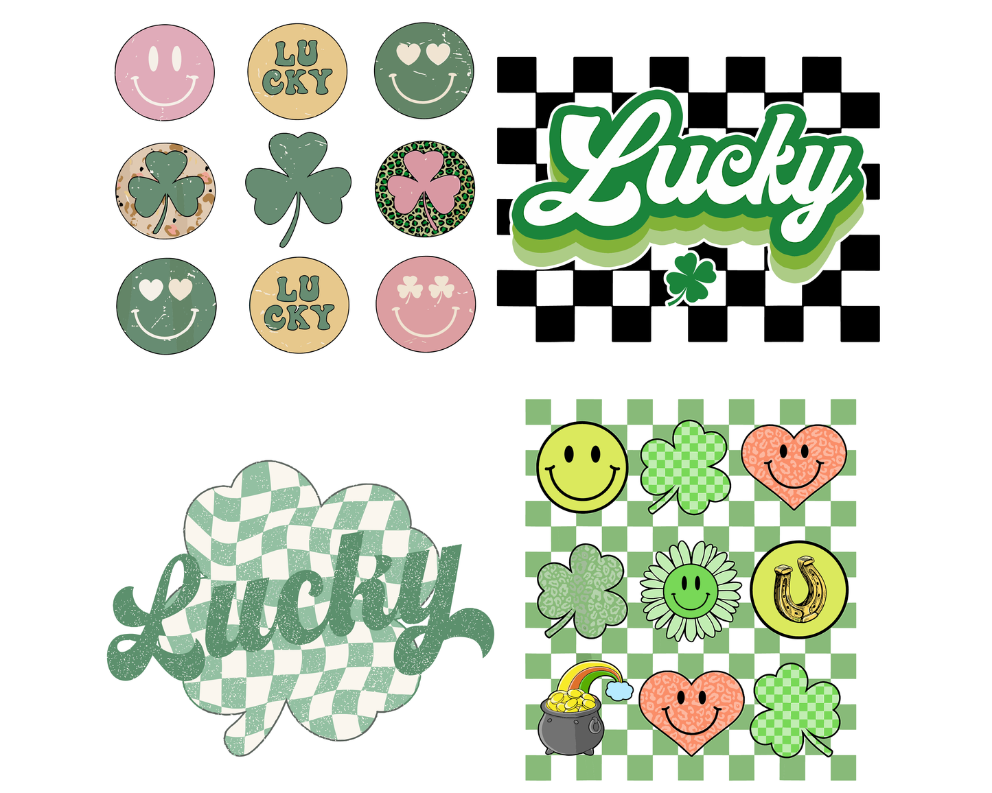 Checkered Lucky PNG