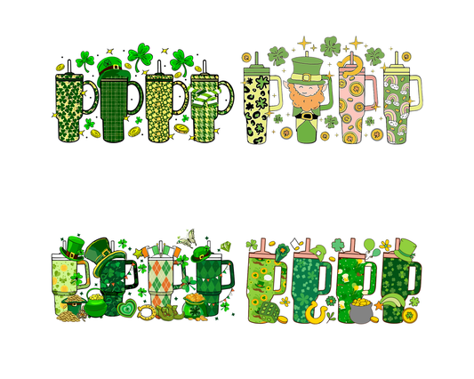 Retro Obsessive Cup Disorder St. Patrick's Day PNG