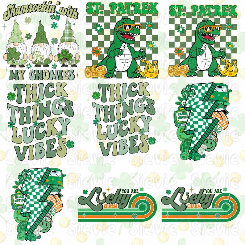 50+ Designs Retro st patrick png Bundle