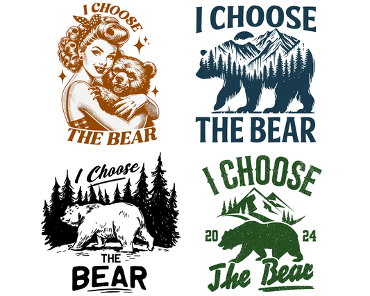 I Choose The Bear PNG