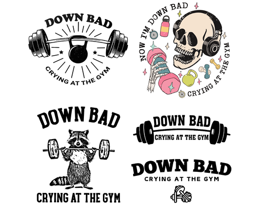 Down Bad Crying At The Gym png