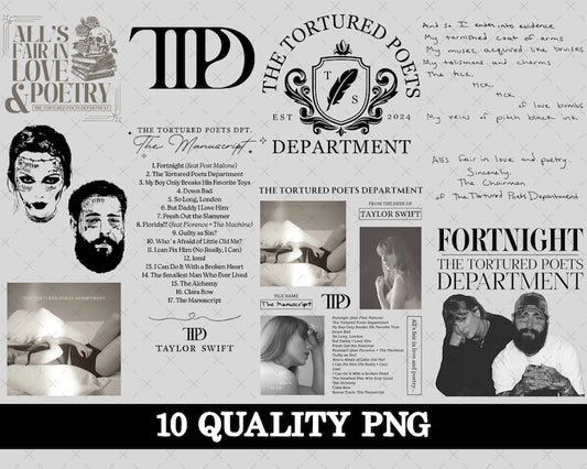 The Tortured Poets Department Bundle PNG