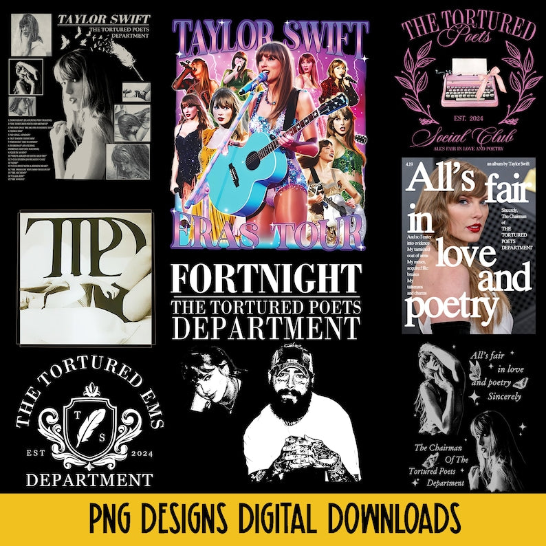 The Tortured Poets Department Png Bundle