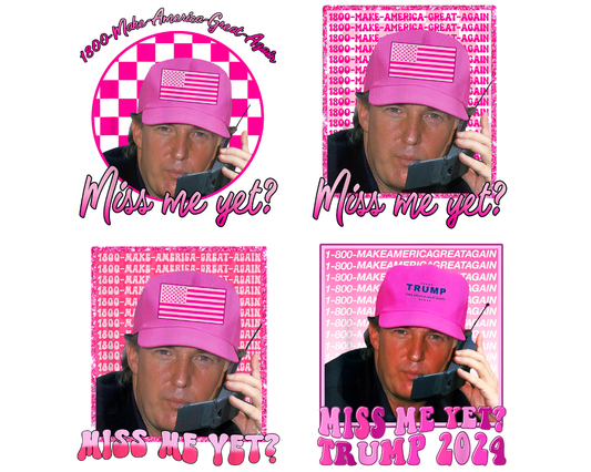 Funny trump pink miss me yet png