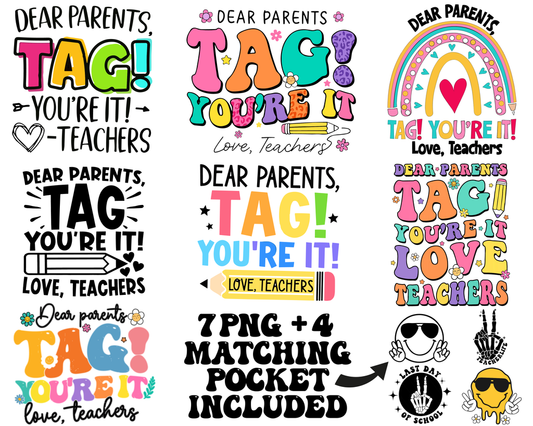 Dear Parents, Tag! You're It Png