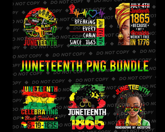 Juneteenth PNG Bundle