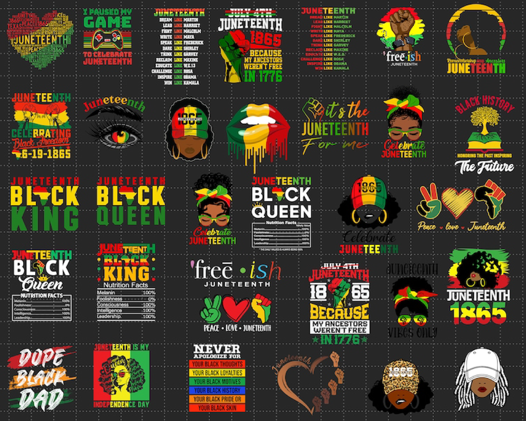 Juneteenth SVG PNG bundle