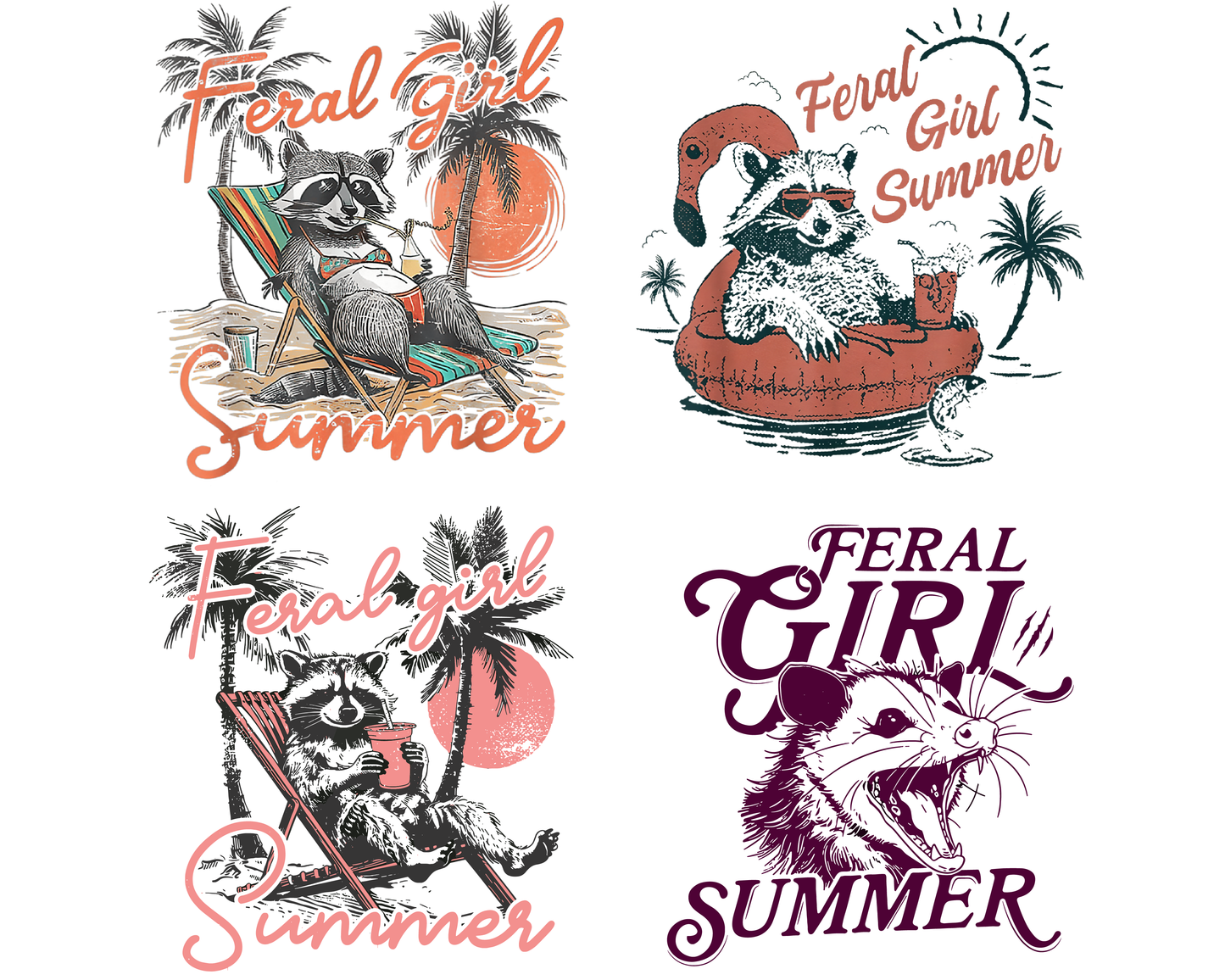 Feral girl summer Png