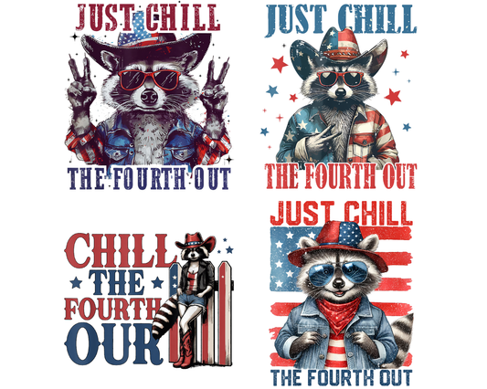 Raccoon Just chill the fourth out Png