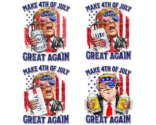 Make 4th Of July Great Again PNG