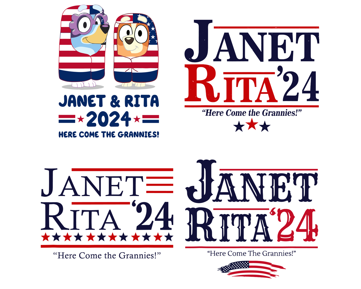 Janet and Rita 2024 Election Png