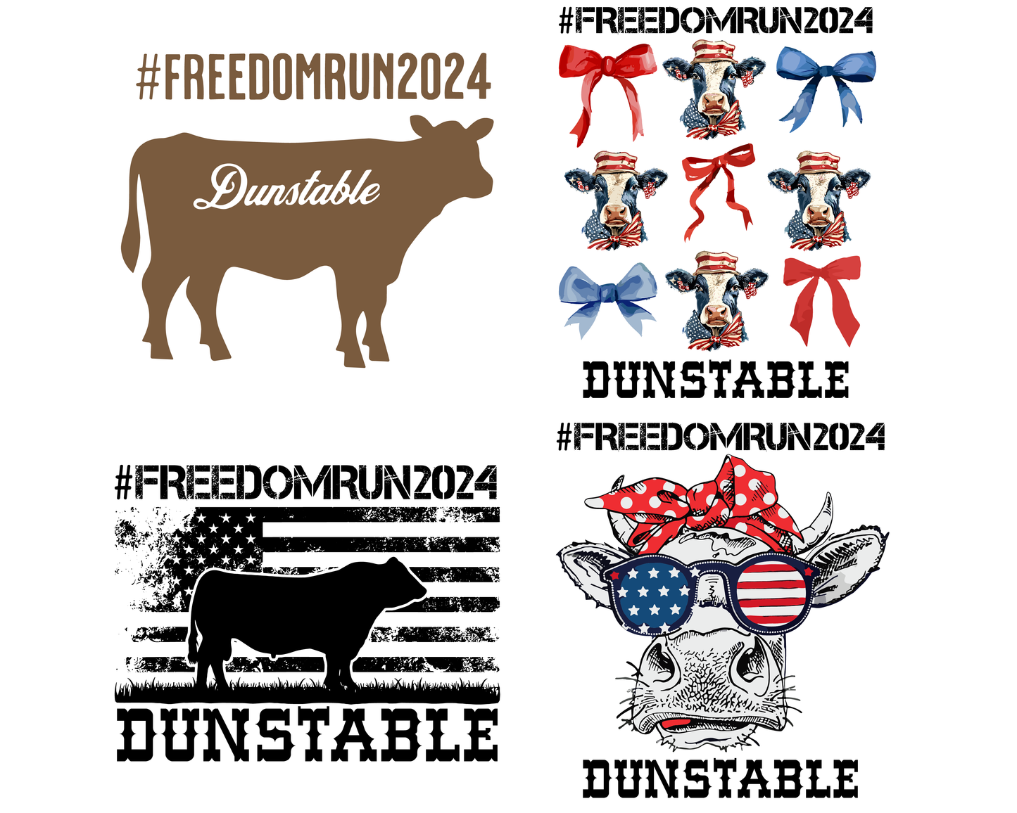 Dunstable Cow Freedom Run 2024 Png