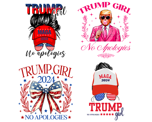 Trump Girl No Apologies Trump Girl Png