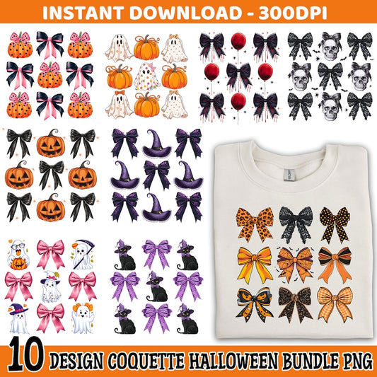 Coquette Halloween Png Bundle